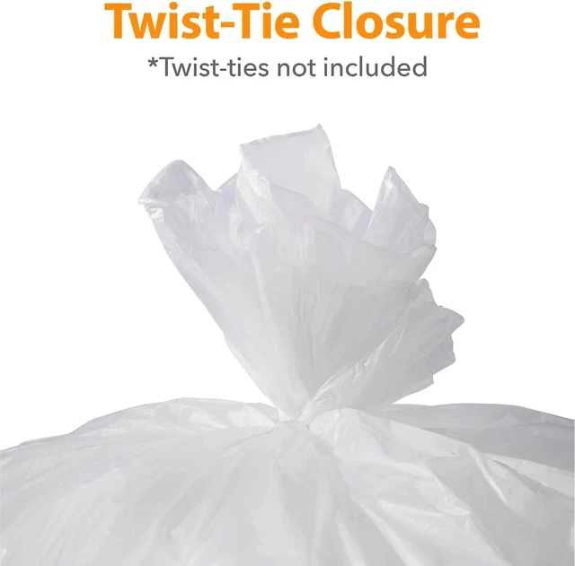 Alt view image 6 of 7 - Staples Professional 55-60 Gallon Trash Bag, 38" x 60", High Density, 14 mic, Natural, 200 Bags/Box