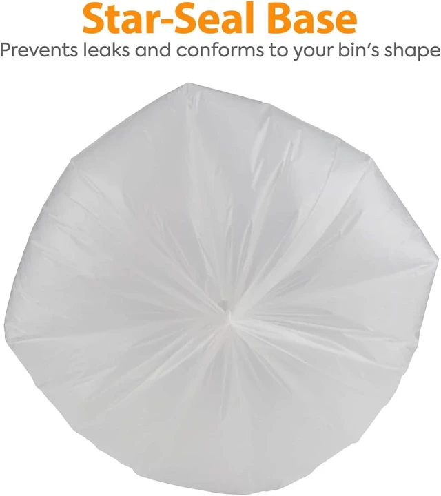 Alt view image 7 of 7 - Staples Professional 55-60 Gallon Trash Bag, 38" x 60", High Density, 14 mic, Natural, 200 Bags/Box