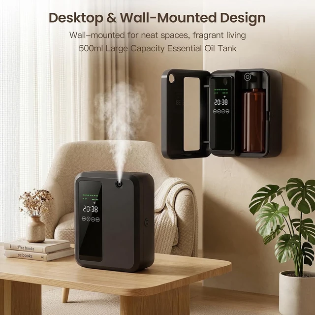 Alt view image 6 of 6 - Waterless Essential Oil Diffuser for Large Room, 500ml Hotel Scent Diffuser