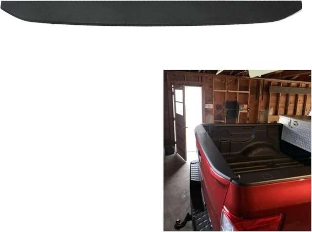 Alt view image 3 of 6 - Tailgate Molding Cap Cover Compatible for 2016-21 Nissan Titan Titan XD 5.0L 5.6L V8 (Outer/Upper) 93486-EZ00A Truck Spoiler Protector Cover - Tailgate Cap Protector Trim Molding