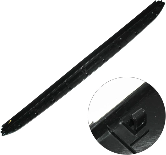 Alt view image 5 of 6 - Tailgate Molding Cap Cover Compatible for 2016-21 Nissan Titan Titan XD 5.0L 5.6L V8 (Outer/Upper) 93486-EZ00A Truck Spoiler Protector Cover - Tailgate Cap Protector Trim Molding