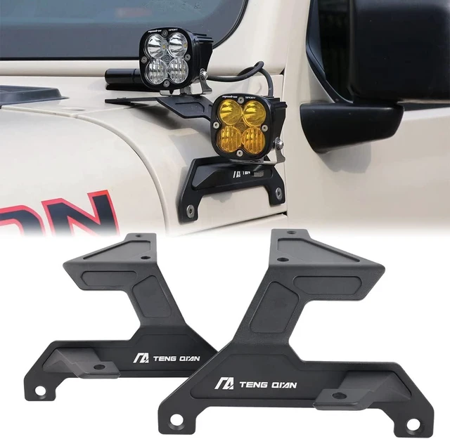 Main image of Dual A Pillar Light Mount Fit for Jeep Wrangler JL/JLU 2018-2025