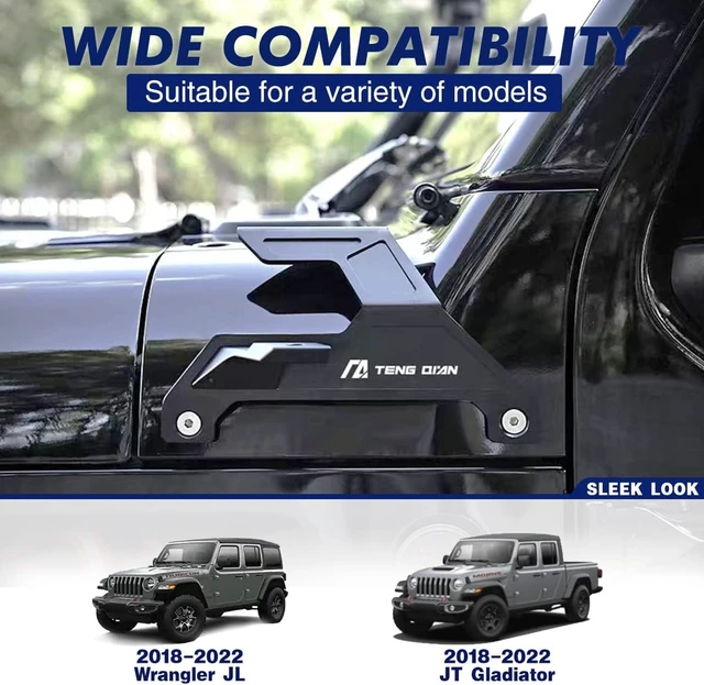 Alt view image 4 of 7 - Dual A Pillar Light Mount Fit for Jeep Wrangler JL/JLU 2018-2025