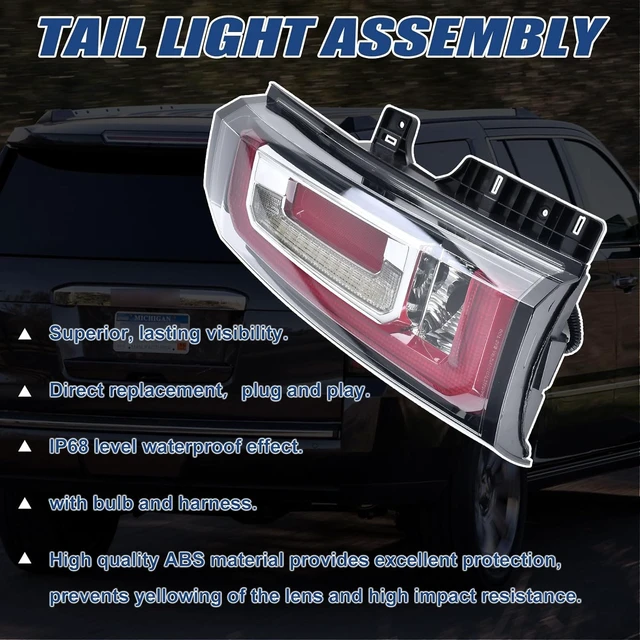 Alt view image 3 of 7 - Tail Light Compatible with Yukon 2015 2016 2017 2018 2019 2020 Left