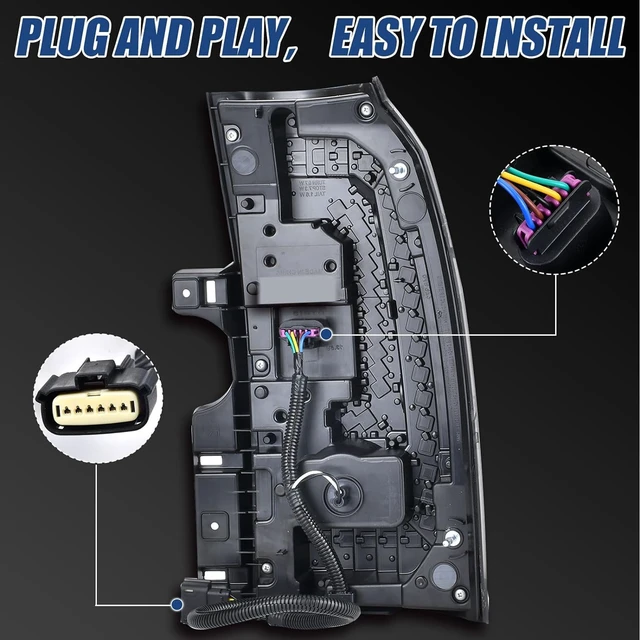 Alt view image 5 of 7 - Tail Light Compatible with Yukon 2015 2016 2017 2018 2019 2020 Left