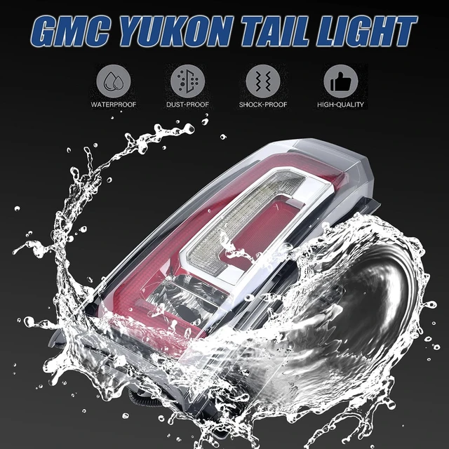 Alt view image 6 of 7 - Tail Light Compatible with Yukon 2015 2016 2017 2018 2019 2020 Left