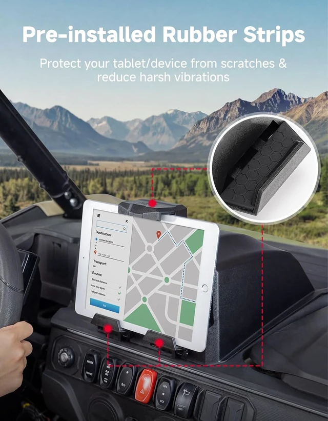 Alt view image 3 of 7 - Tablet Mount Storage Box Electric Device GPS Mount
