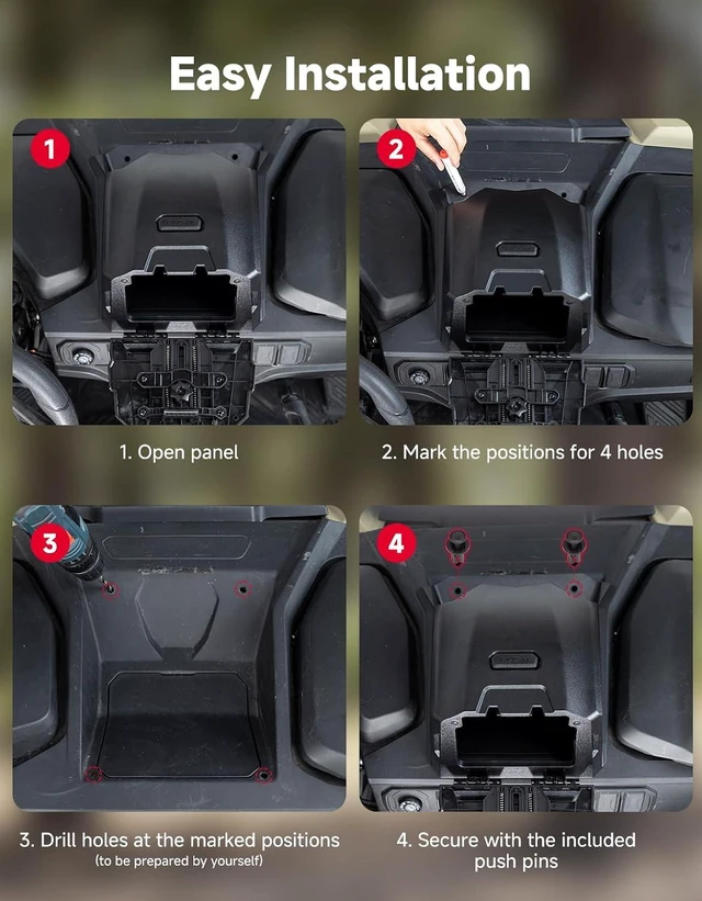 Alt view image 6 of 7 - Tablet Mount Storage Box Electric Device GPS Mount