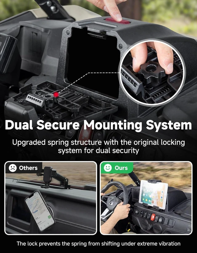 Alt view image 7 of 7 - Tablet Mount Storage Box Electric Device GPS Mount