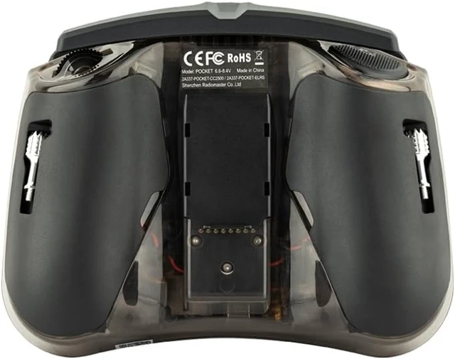 Alt view image 4 of 5 - RadioMaster Pocket Portable Remote Controller Hall Gimbal EdgeTX Built in LED Light Mode 2 (Charcoal, ELRS)