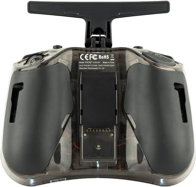 Alt view image 5 of 5 - RadioMaster Pocket Portable Remote Controller Hall Gimbal EdgeTX Built in LED Light Mode 2 (Charcoal, ELRS)