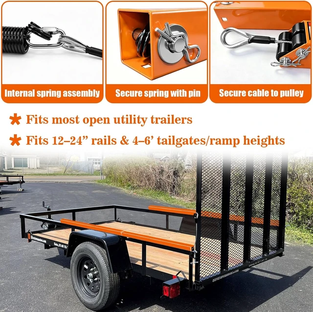 Alt view image 2 of 7 - Trailer Tailgate Lift Assist Kit