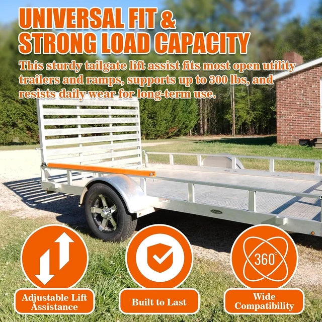 Alt view image 7 of 7 - Trailer Tailgate Lift Assist Kit