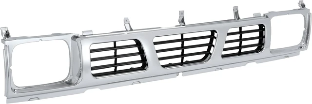 Alt view image 3 of 7 - Grille Compatible with 1993-1994 Nissan D21&1995-1997 Nissan Pickup