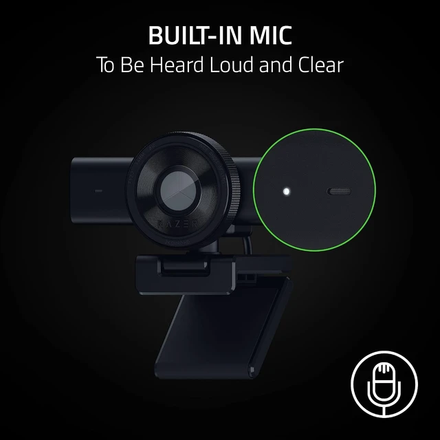 Alt view image 6 of 7 - Kiyo V2 X Webcam for Streaming and Meetings, 1440p 60 FPS, Black