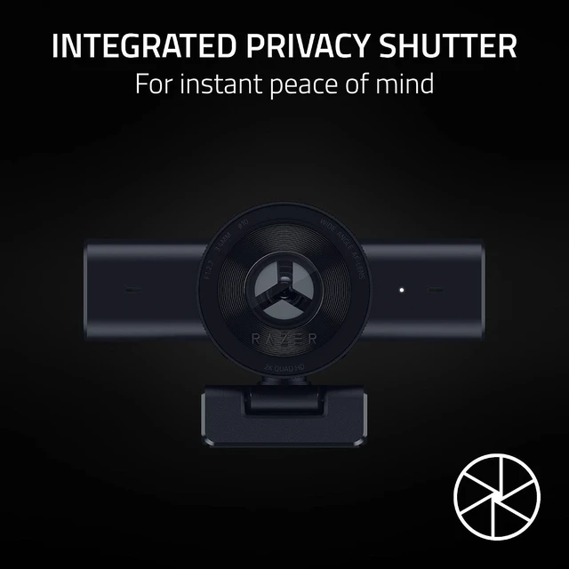 Alt view image 7 of 7 - Kiyo V2 X Webcam for Streaming and Meetings, 1440p 60 FPS, Black