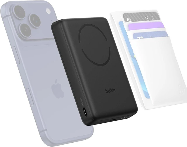 Main image of 10000mAh Qi2 15W Slim Magnetic Power Bank with USB C Cable