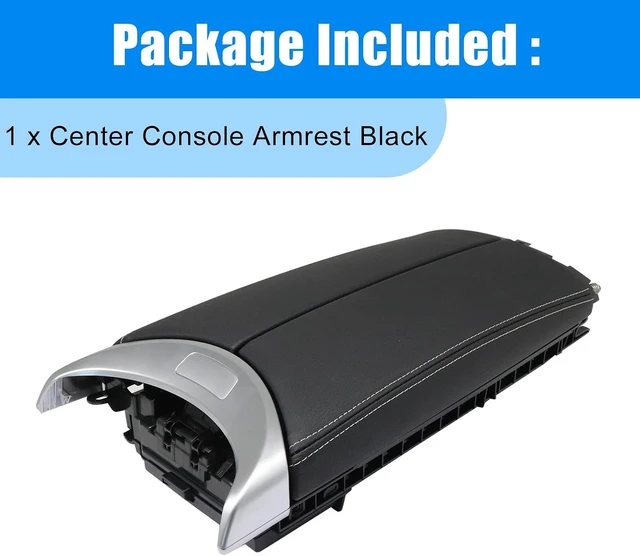 Alt view image 5 of 7 - 1PC ArmRest Front Center Console Storage Lid Compatible with Mercedes-Benz C300 C400 C63 AMG GLC43 2015-2020 Replace A2056808804 A2056800796 A2056805106 A2056805106