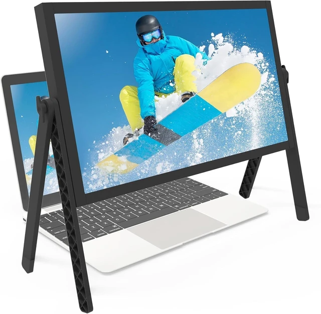 Main image of 21 inch Screen Magnifier for Laptop 3D HD Screen Expanders for Movies, Videos, and Gaming, Screen Enlarger with Adjustable Angle Design Amplifier Desktop Magnifying for Seniors Reading (Black)