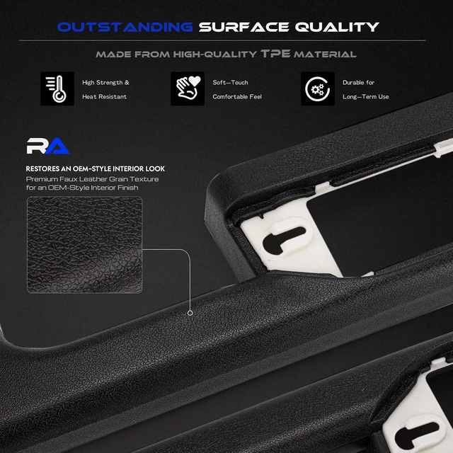Alt view image 4 of 7 - 25780114 Front Driver Side Door Armrest Repair Fit for Chevrolet/GMC, Black