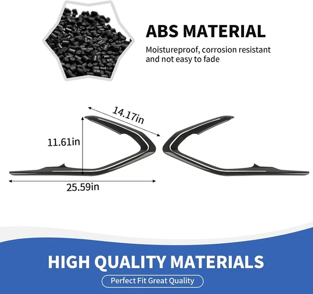 Alt view image 3 of 7 - Carbon Fiber Inner Door Panel Trim Fit for Chevy Camaro 2016-2024