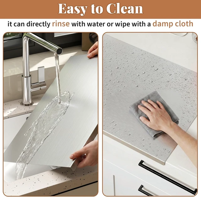 Alt view image 4 of 7 - Titanium Large Cutting Board with Lip Chopping Kneading Board 19.7" X 15.4"