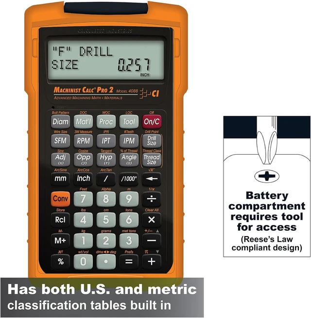 Alt view image 2 of 6 - 4088 Machinist Calc Pro 2 Advanced Machining Calculator