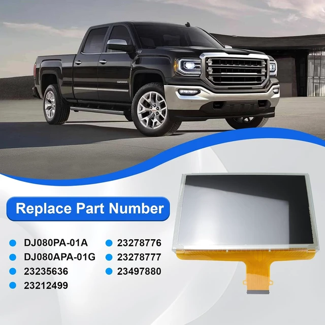 Alt view image 3 of 7 - DJ080PA-01A LCD Touch Screen Digitizer for Chevy Silverado 1500 2500 3500