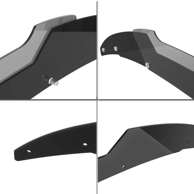Alt view image 7 of 7 - Venom V2 Rear Wickerbill Spoiler for Dodge Charger 2015-2024 SRT ScatPack Hellcat, Add-on Type 2-Piece Rear Wicker Bill Spoiler with RivNut Tool (Gloss Black)
