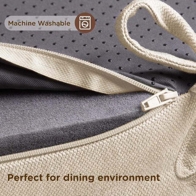Alt view image 7 of 7 - Dining Chair Cushions 6 Pack, Thick Memory Foam Kitchen Seat Pads
