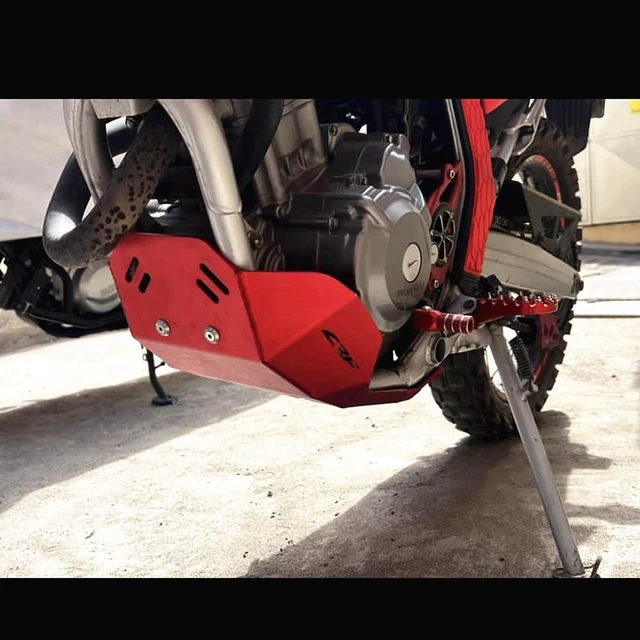 Alt view image 4 of 7 - Compatible with CRF250L CRF 250L Rally 2013-2020 Front Engine Mud Guard Protector Skid Plate (Red)