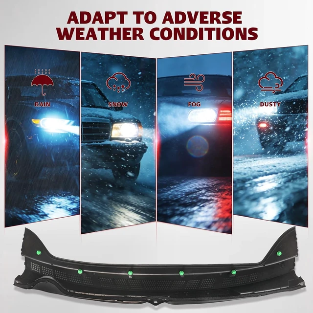 Alt view image 7 of 7 - Windshield Wiper Cowl Cover Panel Kit for 2006-2011 Honda Civic
