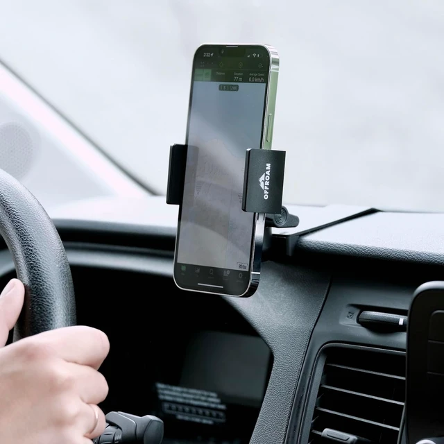 Alt view image 5 of 5 - Phone Mount Made for Ford Transit 2020-2026, CNC-Machined Aluminium, Universal Spring Loaded Holder, 360-Degree Swivel, One-Hand Operation