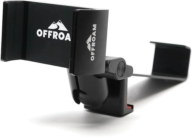 Alt view image 3 of 5 - Phone Mount Made for Mercedes-Benz Sprinter 2019-2026 (MBUX Touchscreen Console (7" or 10.25"), CNC-Machined Aluminium, Universal Spring Loaded Holder, 360-Degree Swivel, One-Hand Operation