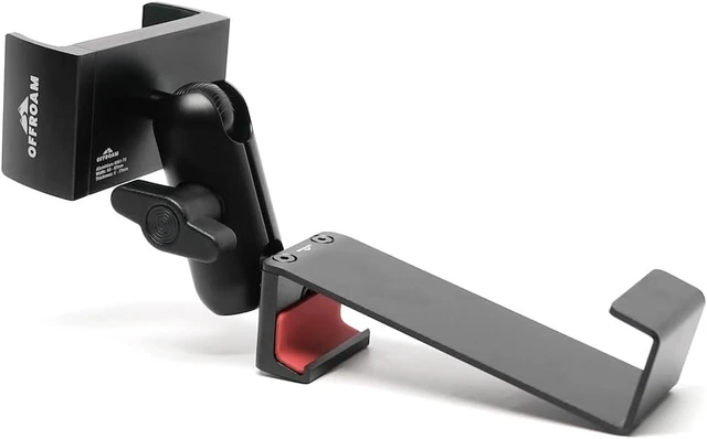 Alt view image 4 of 5 - Phone Mount Made for Mercedes-Benz Sprinter 2019-2026 (MBUX Touchscreen Console (7" or 10.25"), CNC-Machined Aluminium, Universal Spring Loaded Holder, 360-Degree Swivel, One-Hand Operation