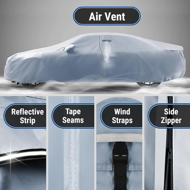 Alt view image 5 of 7 - Car Cover All Weather for 1993-2002 Chevy Camaro STD, Z28, SS
