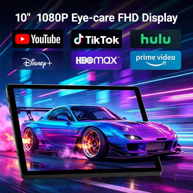 Alt view image 4 of 7 - Android 16 Tablet 10 Inch, 24GB RAM 64GB ROM 1TB,HD IPS,Fast WiFi 6, BT 5.4
