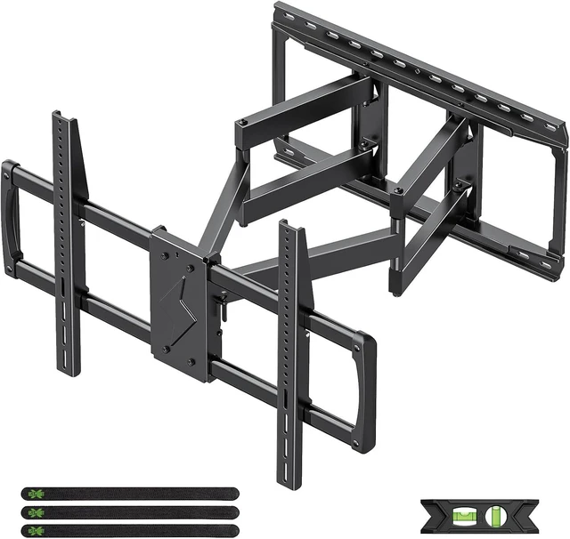 Main image of 85 86 90 98 100 inch Heavy Duty Full Motion TV Wall Mount for 42-100" TVs, TV Mount with Swivel, Tilt & Leveling, Wall Mount Bracket Up to 170lbs, Max VESA 800x600mm, Fits 16/18/24" Studs.