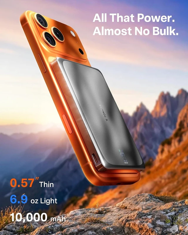 Alt view image 3 of 7 - MiniMag Pro iPhone 18 Pro Max Portable Charger Power Bank, 10000mAh