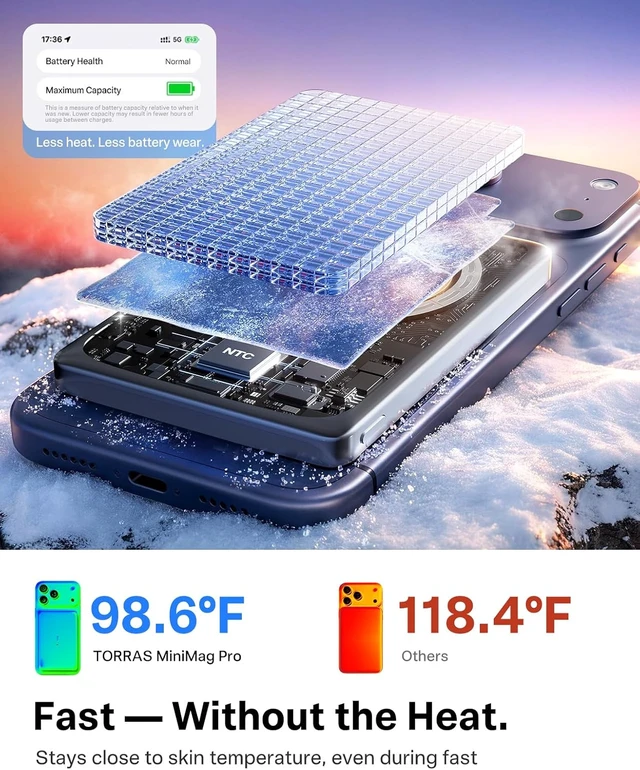 Alt view image 7 of 7 - MiniMag Pro iPhone 18 Pro Max Portable Charger Power Bank, 10000mAh