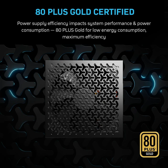 Alt view image 5 of 7 - 1000W Fully Modular Power Supply, 80+ Gold Certified PSU