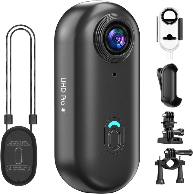 Main image of Mini 4K Body Camera with 6Axis EIS, Wearable Action Camera with Magnetic Clip Mount, 64GB Portable POV Cam for Travel, Daily Recording, Vlogging, Pet Walking, Cycling, Hiking and Outdoor Sports