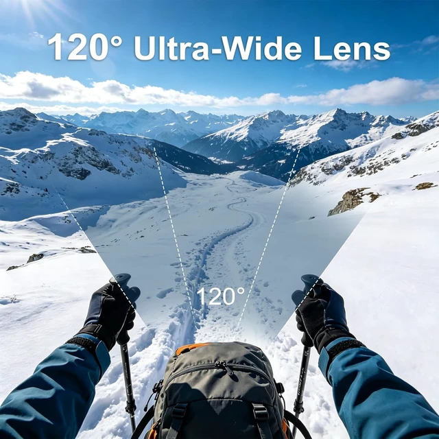 Alt view image 6 of 7 - Mini 4K Body Camera with 6Axis EIS, Wearable Action Camera with Magnetic Clip Mount, 64GB Portable POV Cam for Travel, Daily Recording, Vlogging, Pet Walking, Cycling, Hiking and Outdoor Sports