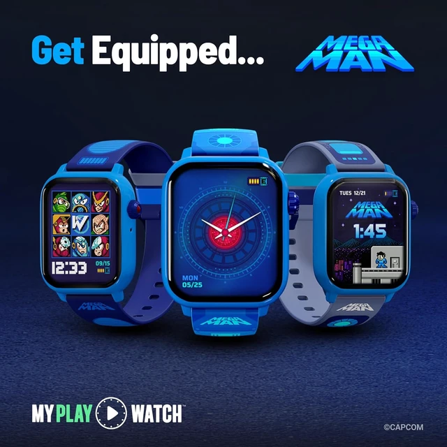 Alt view image 2 of 7 - Mega Man Retro Gaming Smartwatch, Built from Mega Man 2