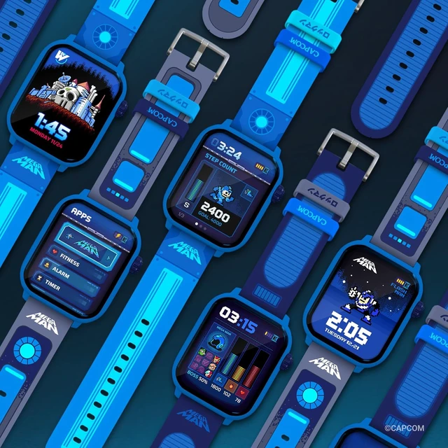 Alt view image 3 of 7 - Mega Man Retro Gaming Smartwatch, Built from Mega Man 2