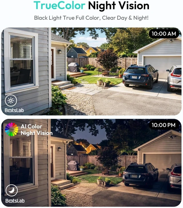 Alt view image 4 of 7 - Dual-Lens 4MP Window Camera for Home Security, No Drill, 2 Pack