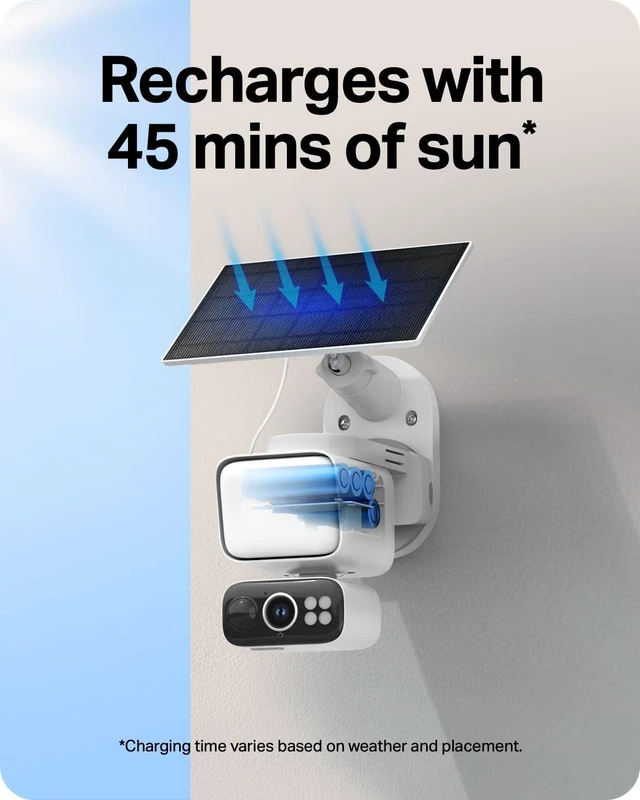 Alt view image 6 of 7 - 2K Outdoor Pan/Tilt Wireless Floodlight Security Camera, C615F KIT