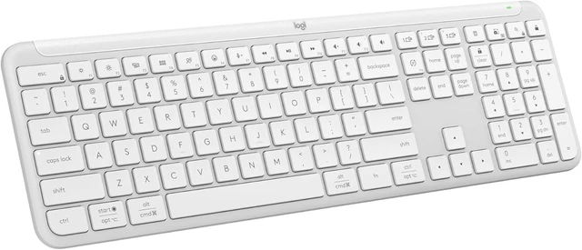 Main image of Signature Slim K950 Wireless Keyboard with Quiet Typing - White