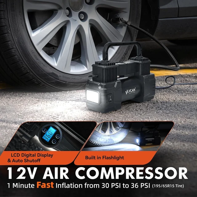 Alt view image 2 of 7 - Car Emergency Kit with Portable Air Compressor, First Aid Kit, Jumper Cables, Roadside Safety Emergency Tool Kit for Women, Men, Teen