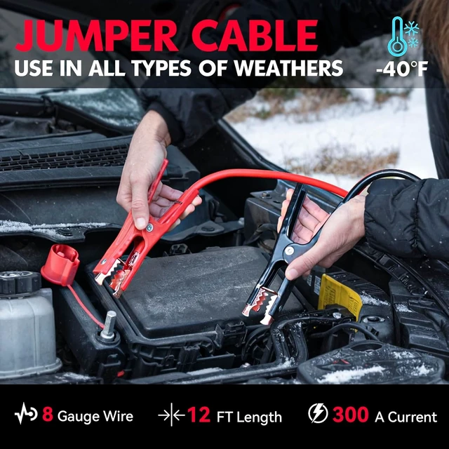 Alt view image 3 of 7 - Car Emergency Kit with Portable Air Compressor, First Aid Kit, Jumper Cables, Roadside Safety Emergency Tool Kit for Women, Men, Teen